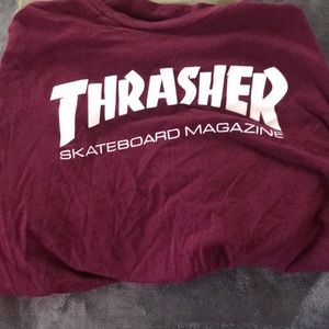 thrasher tee Maroon
